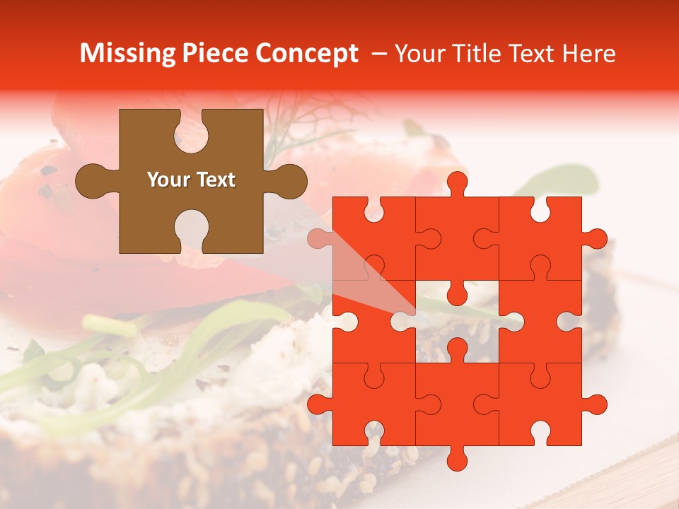 Seafood Garnish Meal PowerPoint Template