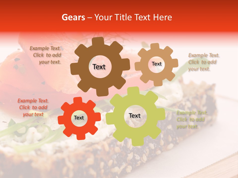 Seafood Garnish Meal PowerPoint Template