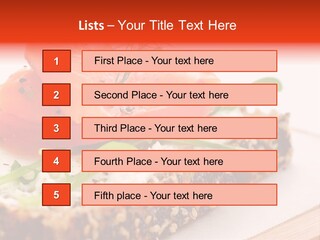 Seafood Garnish Meal PowerPoint Template