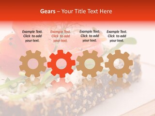 Seafood Garnish Meal PowerPoint Template