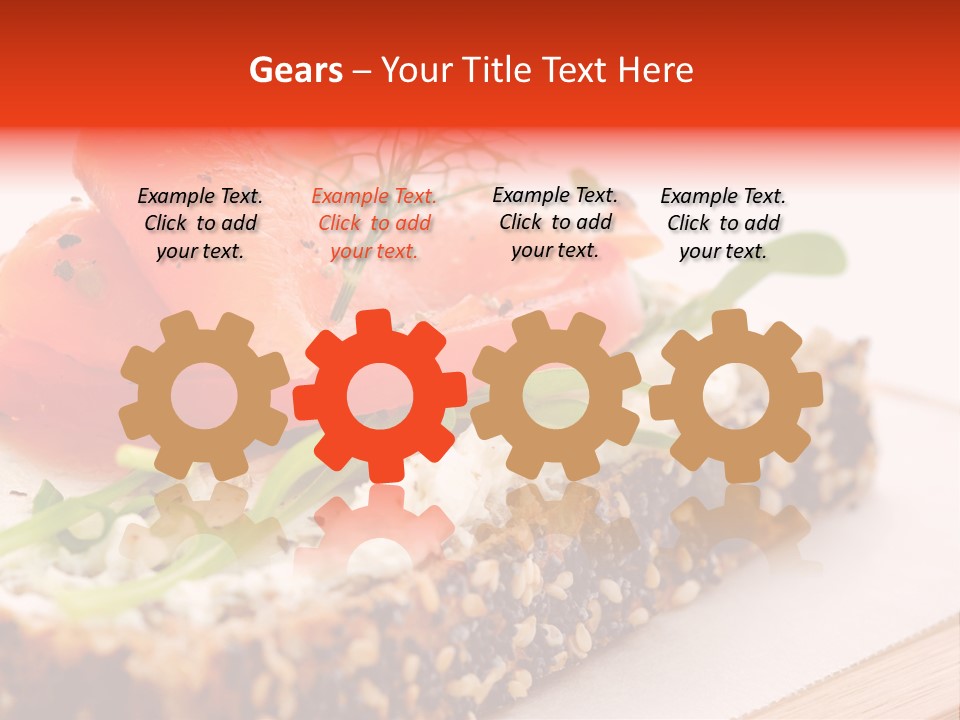 Seafood Garnish Meal PowerPoint Template