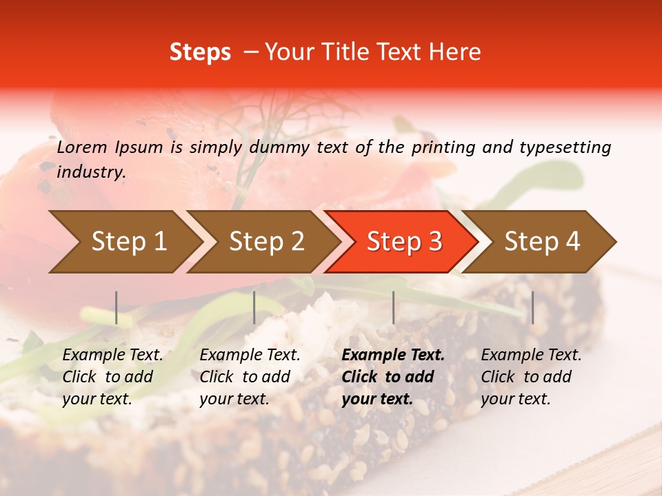 Seafood Garnish Meal PowerPoint Template