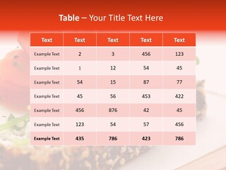 Seafood Garnish Meal PowerPoint Template