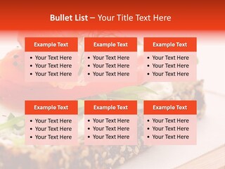 Seafood Garnish Meal PowerPoint Template