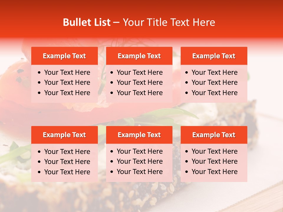 Seafood Garnish Meal PowerPoint Template