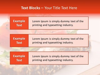 Seafood Garnish Meal PowerPoint Template