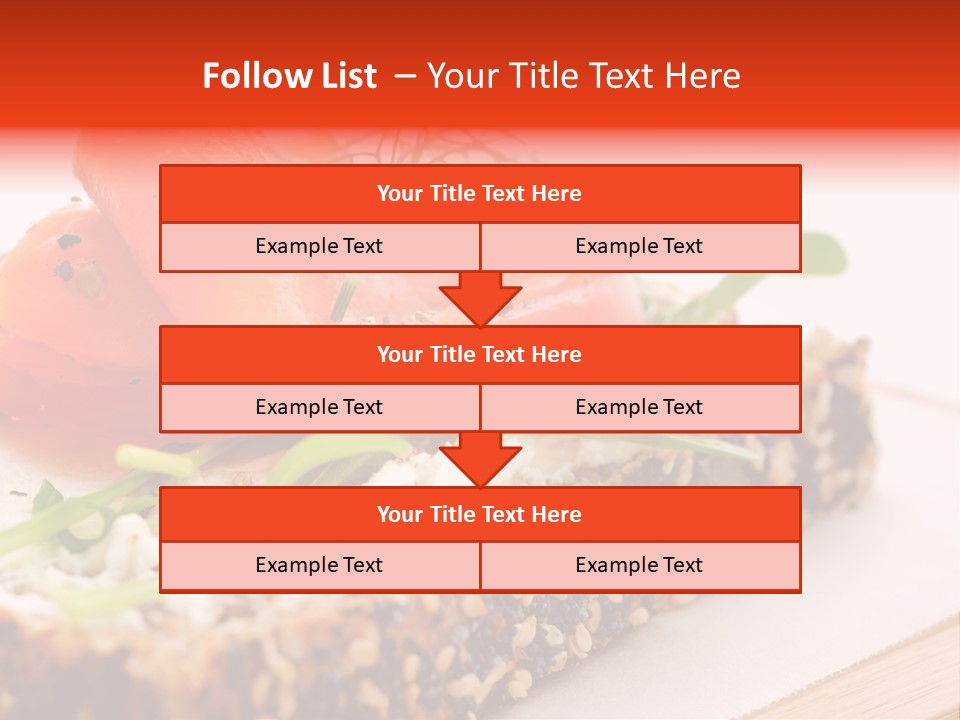 Seafood Garnish Meal PowerPoint Template