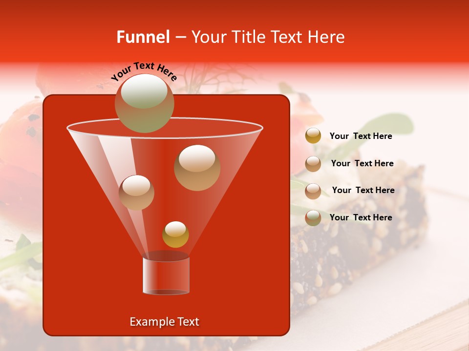 Seafood Garnish Meal PowerPoint Template