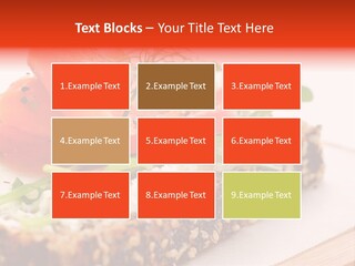 Seafood Garnish Meal PowerPoint Template