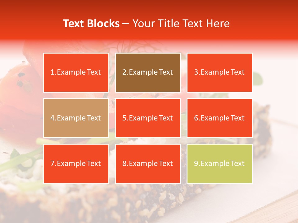 Seafood Garnish Meal PowerPoint Template