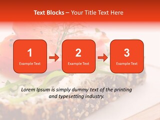 Seafood Garnish Meal PowerPoint Template