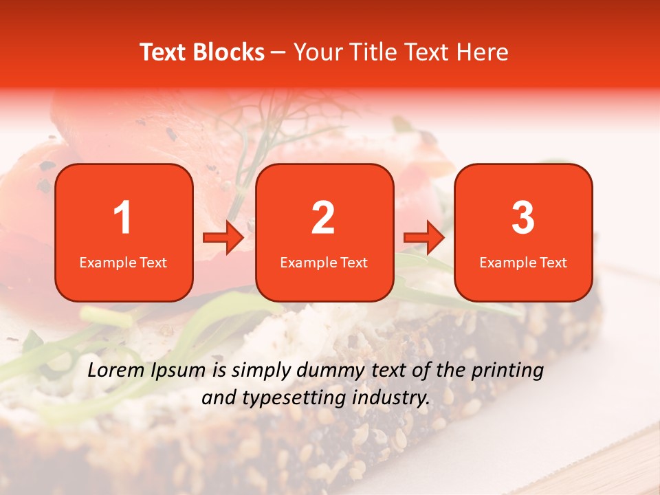 Seafood Garnish Meal PowerPoint Template