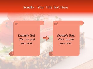 Seafood Garnish Meal PowerPoint Template