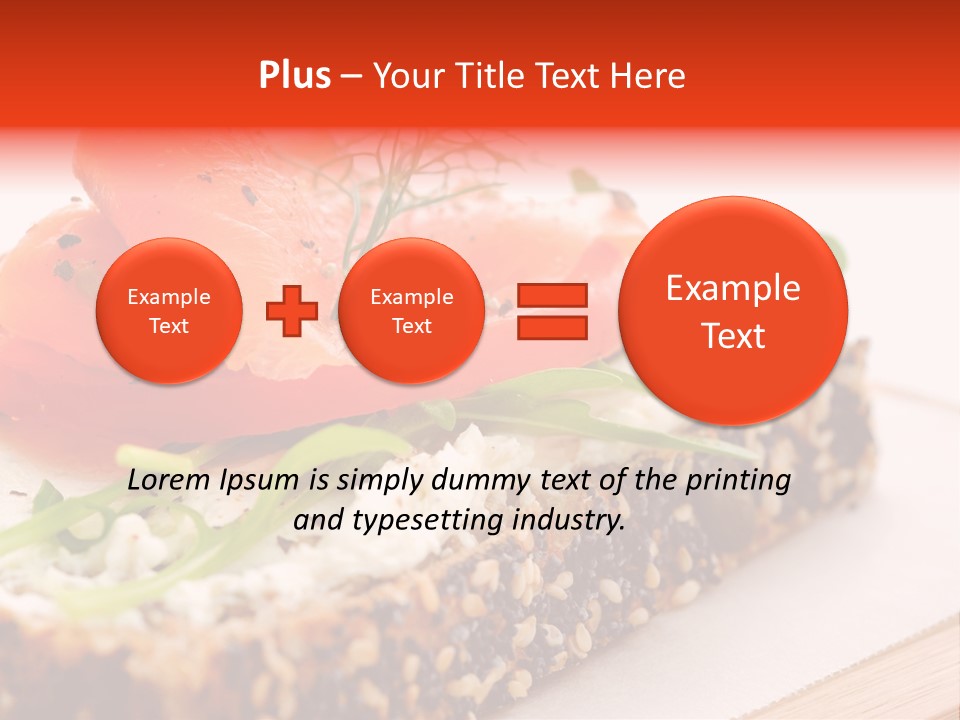 Seafood Garnish Meal PowerPoint Template