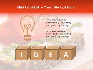 Seafood Garnish Meal PowerPoint Template