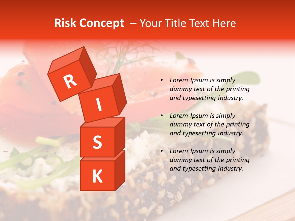 Seafood Garnish Meal PowerPoint Template