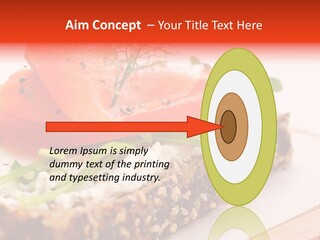 Seafood Garnish Meal PowerPoint Template