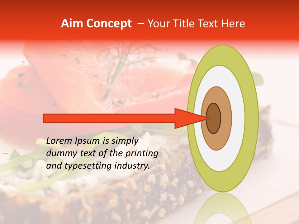 Seafood Garnish Meal PowerPoint Template