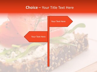 Seafood Garnish Meal PowerPoint Template