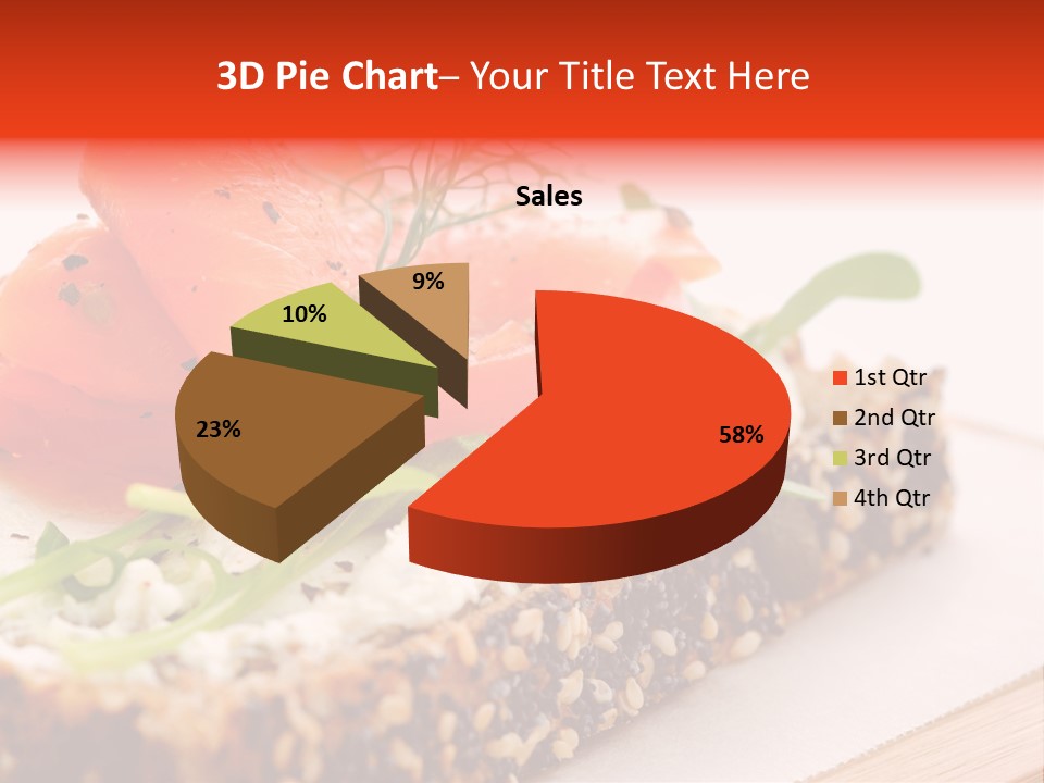 Seafood Garnish Meal PowerPoint Template
