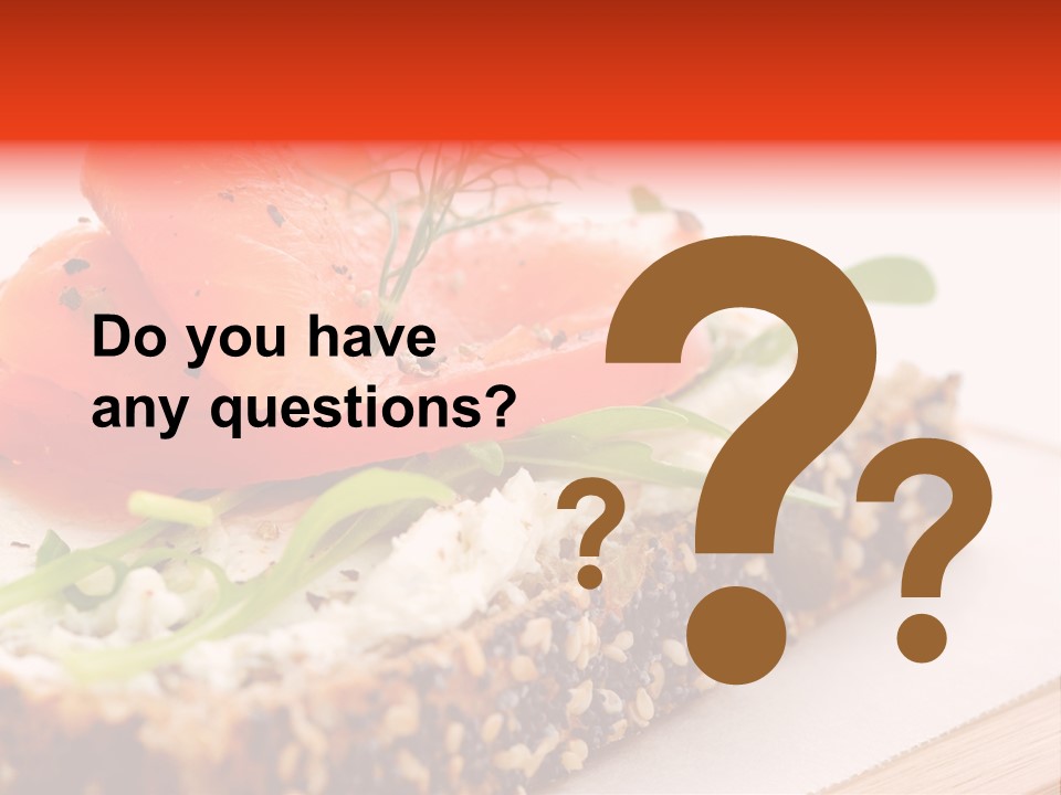 Seafood Garnish Meal PowerPoint Template