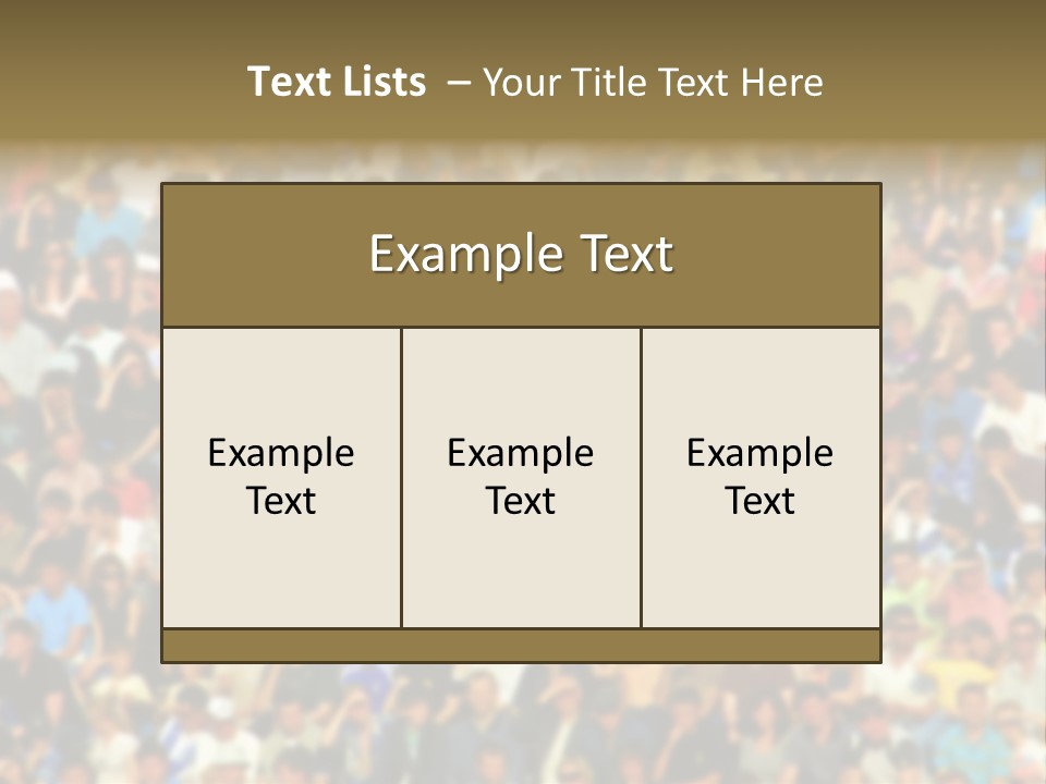 Day Audience Football PowerPoint Template