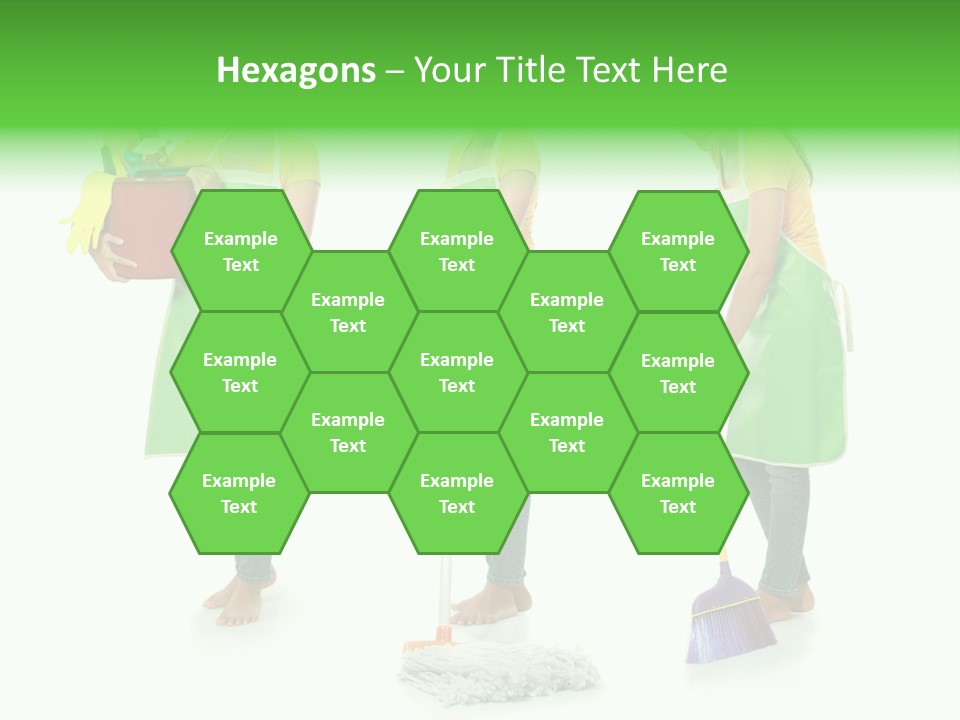 Household Cute White PowerPoint Template