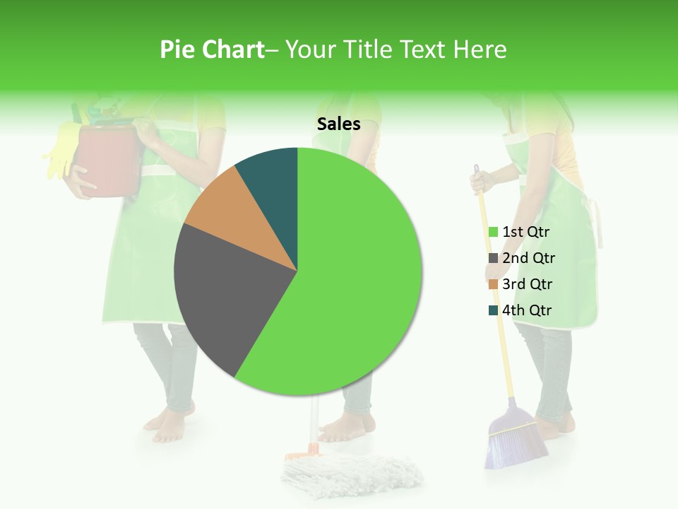 Household Cute White PowerPoint Template