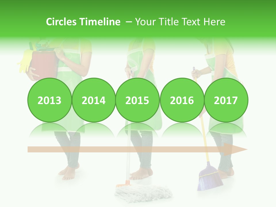 Household Cute White PowerPoint Template