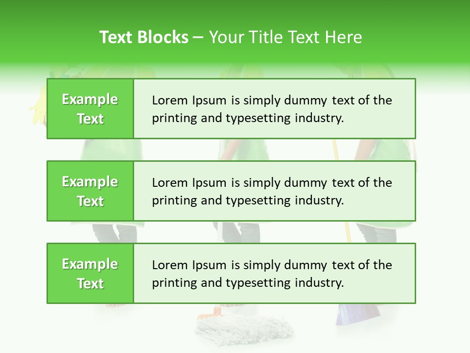 Household Cute White PowerPoint Template