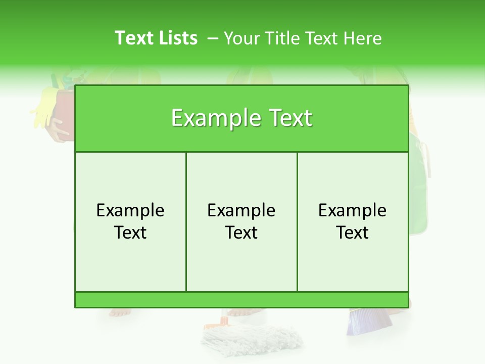 Household Cute White PowerPoint Template