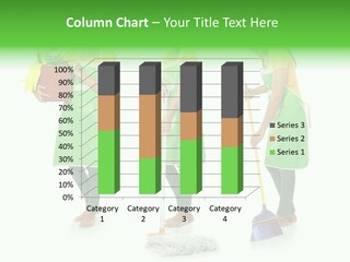 Household Cute White PowerPoint Template