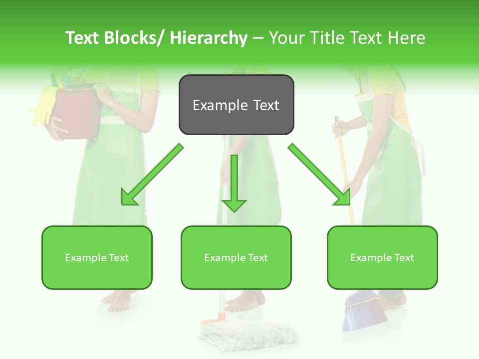 Household Cute White PowerPoint Template