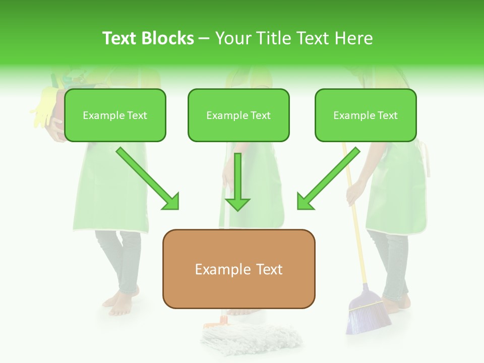 Household Cute White PowerPoint Template