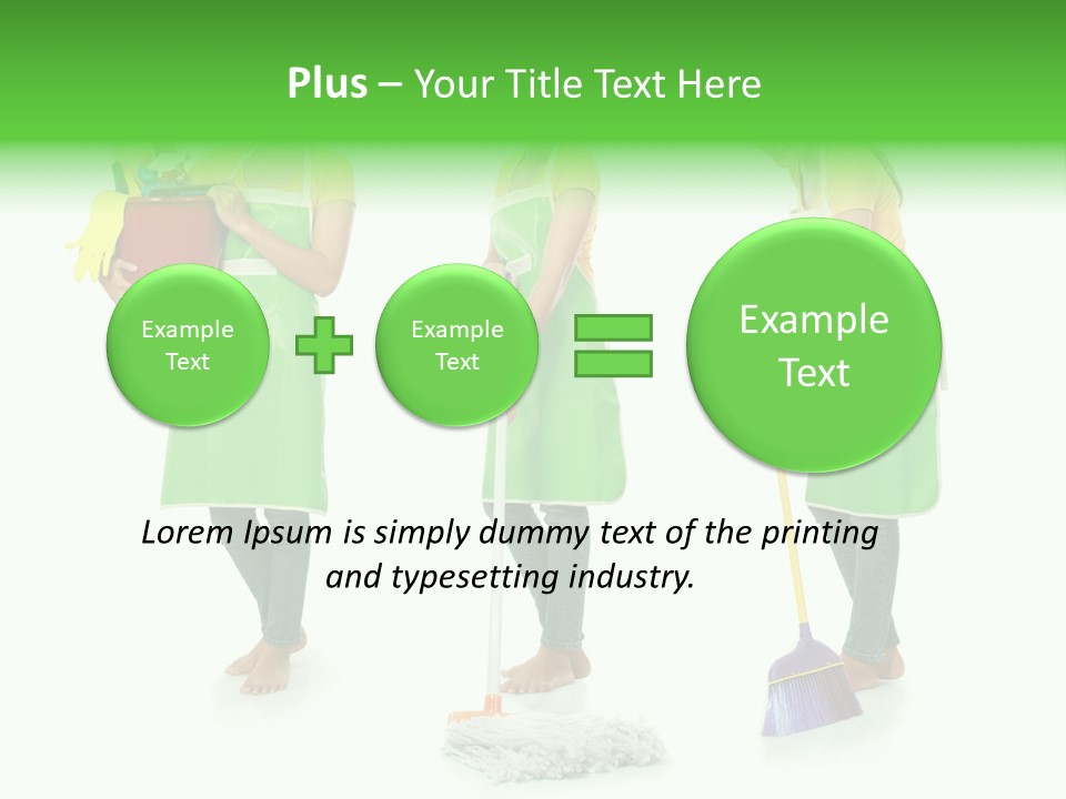 Household Cute White PowerPoint Template