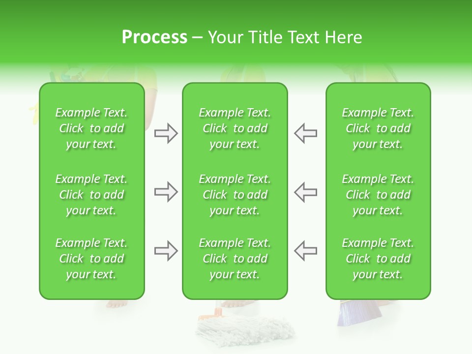 Household Cute White PowerPoint Template