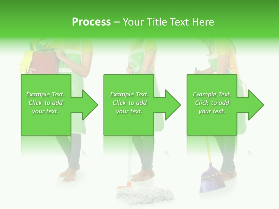 Household Cute White PowerPoint Template