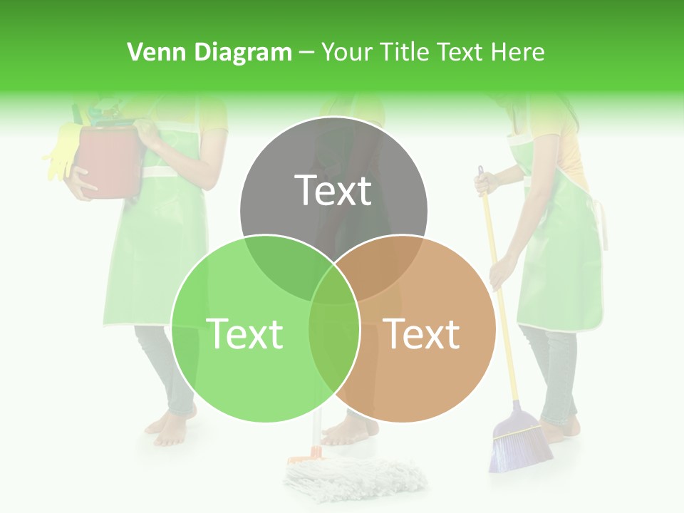 Household Cute White PowerPoint Template