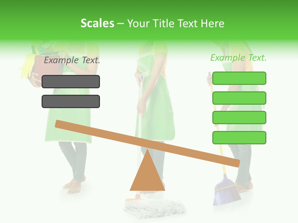 Household Cute White PowerPoint Template