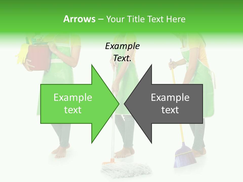 Household Cute White PowerPoint Template