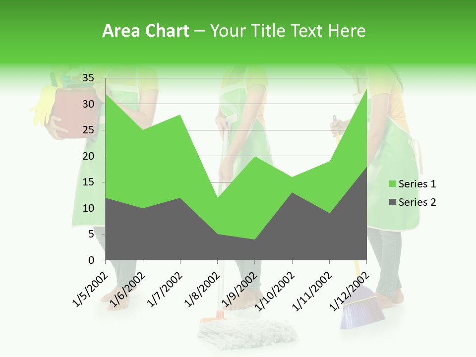 Household Cute White PowerPoint Template