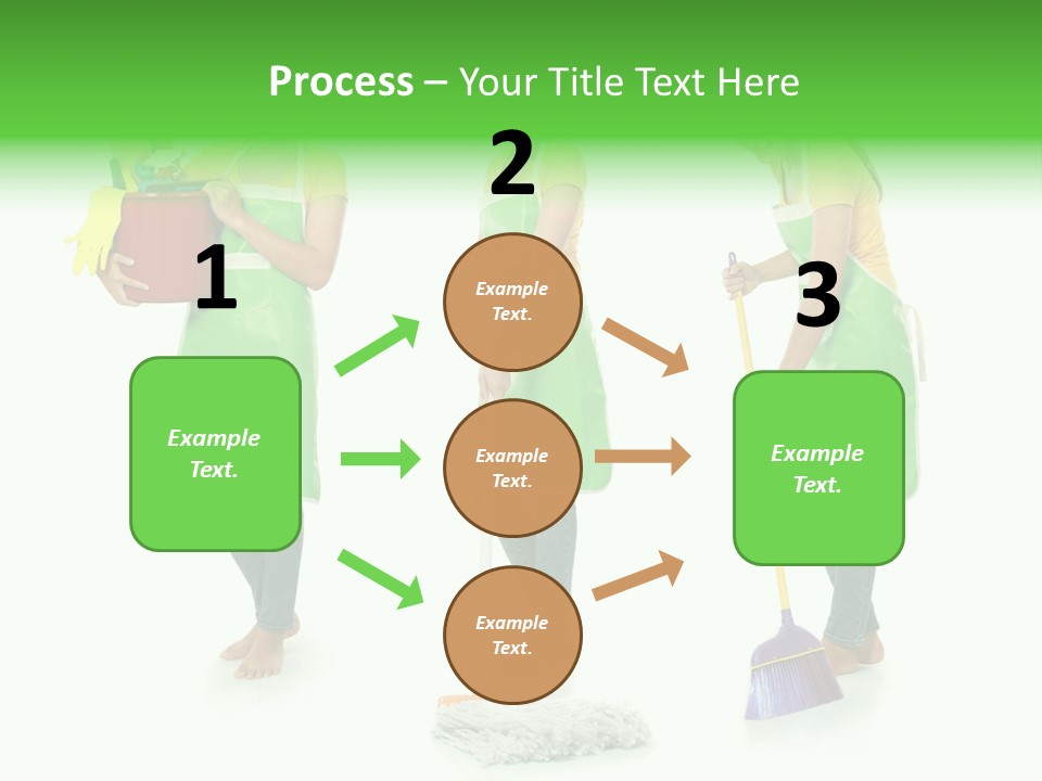 Household Cute White PowerPoint Template
