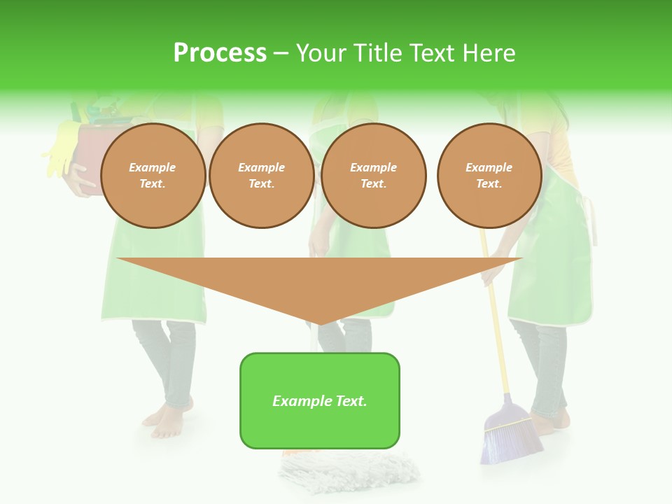 Household Cute White PowerPoint Template