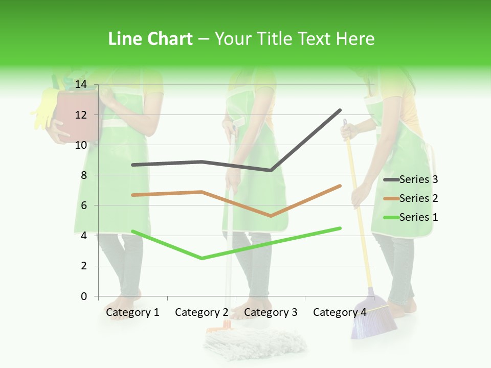 Household Cute White PowerPoint Template