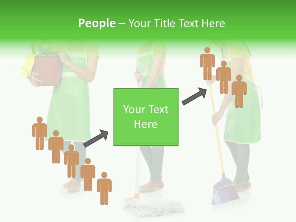 Household Cute White PowerPoint Template