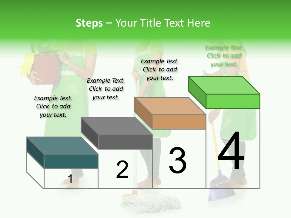 Household Cute White PowerPoint Template