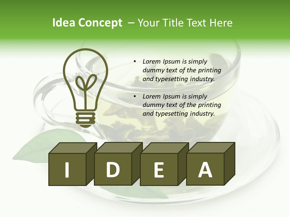 Aroma Liquid Citron PowerPoint Template