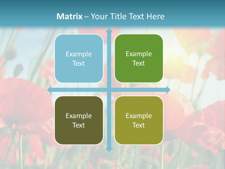 Spring Outdoor Flower PowerPoint Template