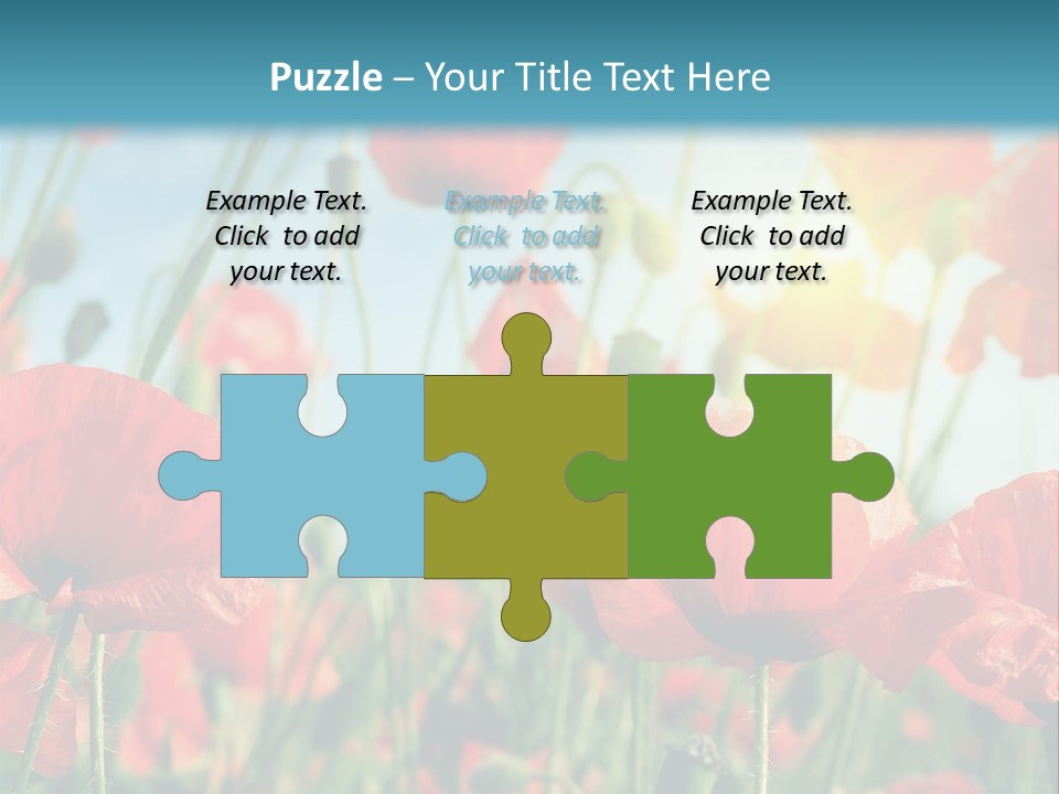 Spring Outdoor Flower PowerPoint Template