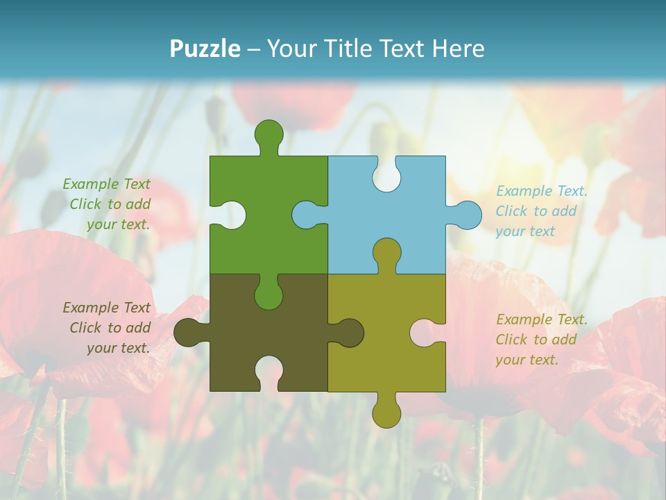 Spring Outdoor Flower PowerPoint Template